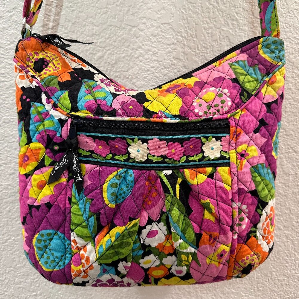 Vera Bradley Vava Bloom Quilted Crossbody Purse bright floral
